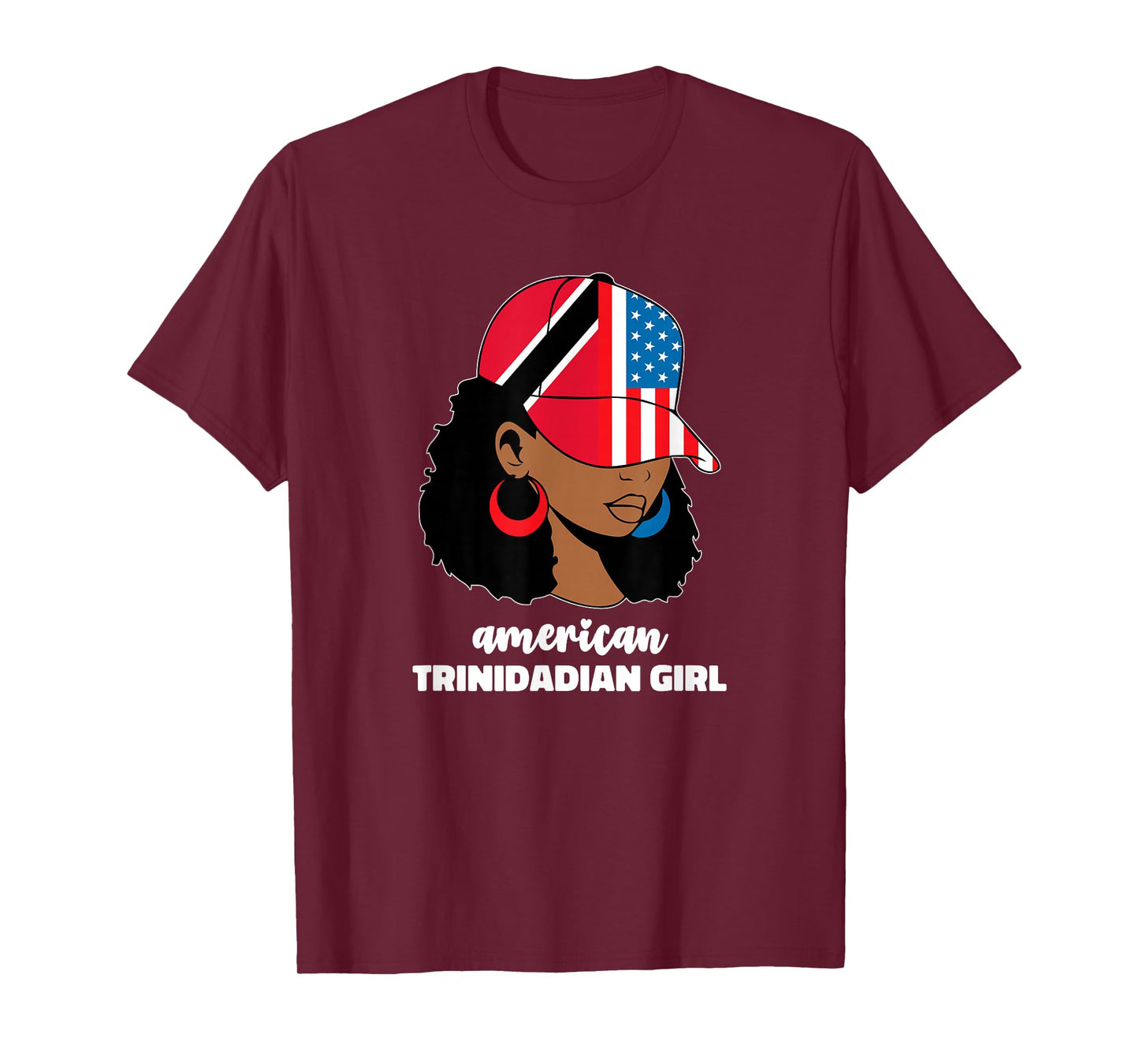Half American and Trinidadian USA Trinidad Tobago Flag Trini T-Shirt