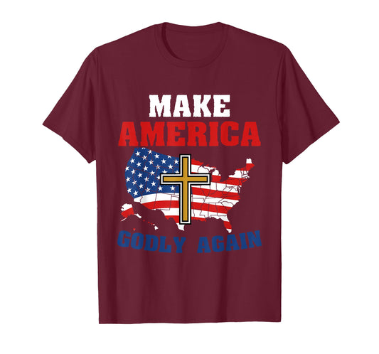 Make america godly again / christian Jesus faith bible, USA T-Shirt