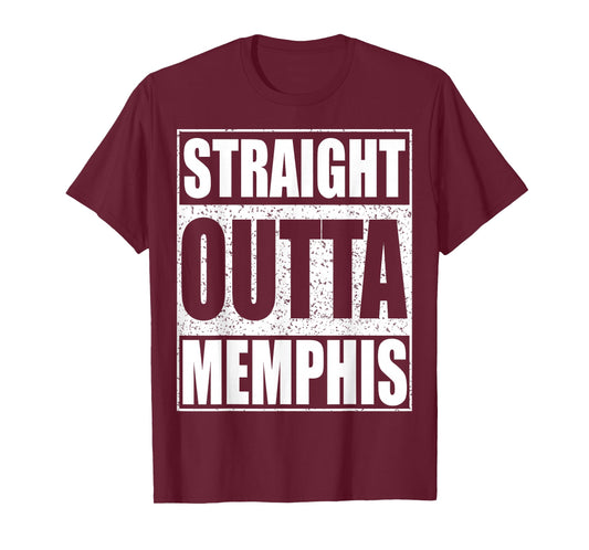 Straight Outta Memphis Shirt Patriotic Tennessee State T-Shirt