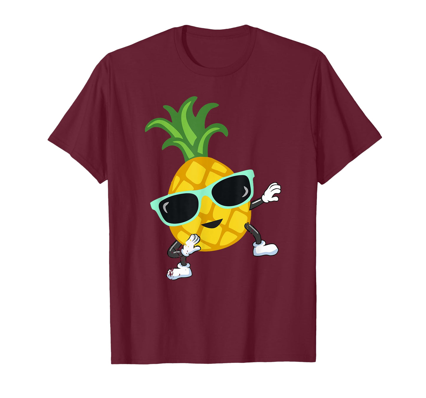 Dabbing pineapple wearing sunglasses funny pool party gift T-Shirt