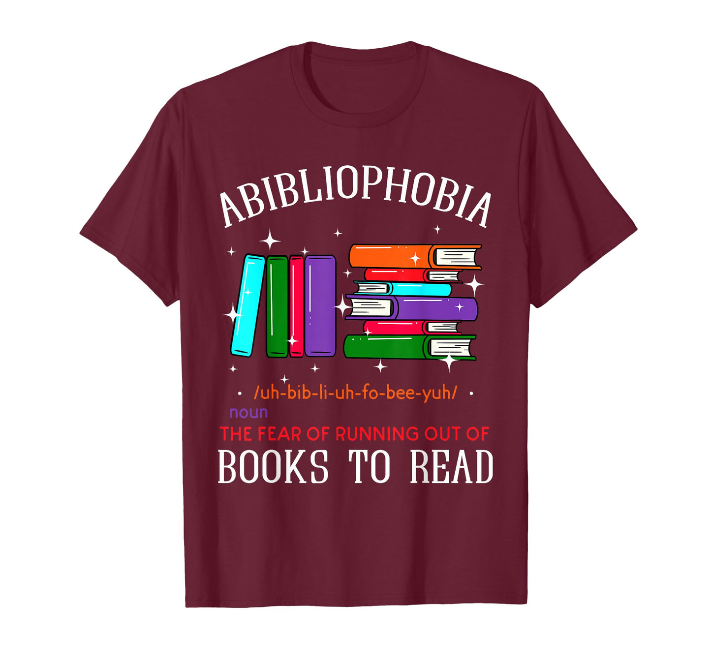 Abibliophobia Bibliophilia Abibliophobia Bibliophilia Anxiety T-Shirt