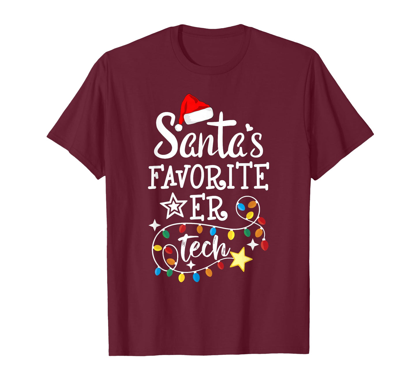 Christmas Emergency Room Technician Santa's Favorite ER Tech T-Shirt