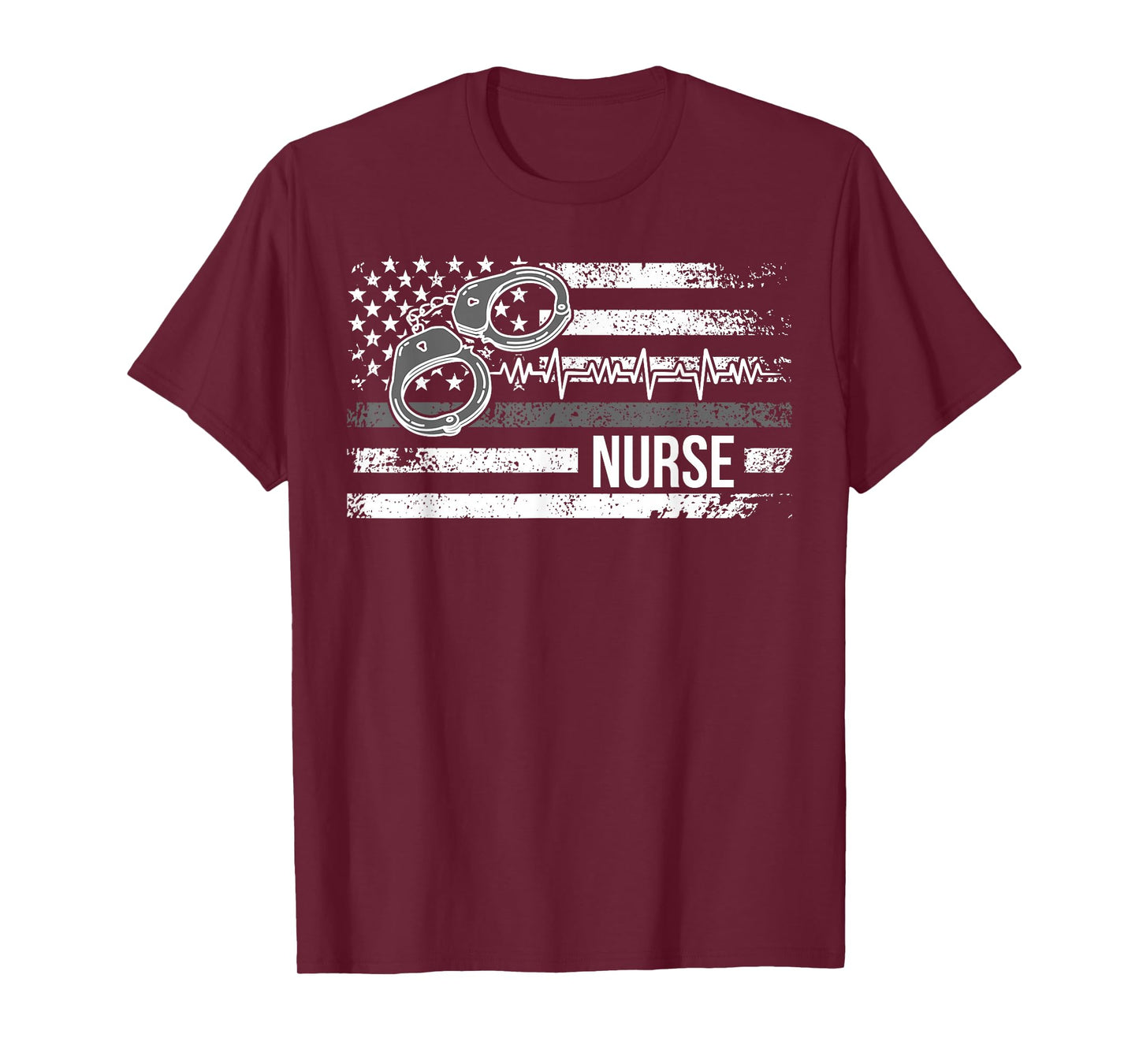 Correctional Nurse American Flag Corrections Nursing T-Shirt