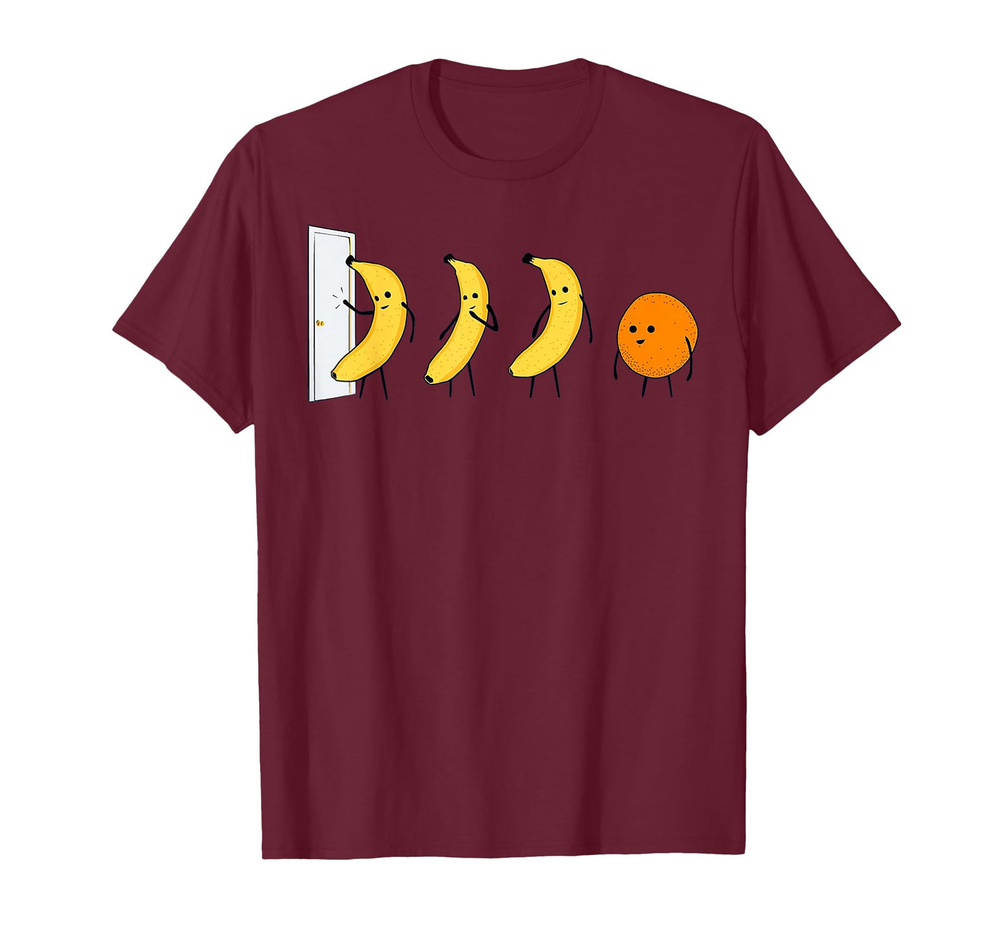 Knock Knock - Who's There - Banana Who's There - Orange T-Shirt
