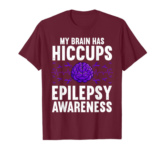 Cool Epilepsy Art For Men Women Seizure Epilepsy Awareness T-Shirt