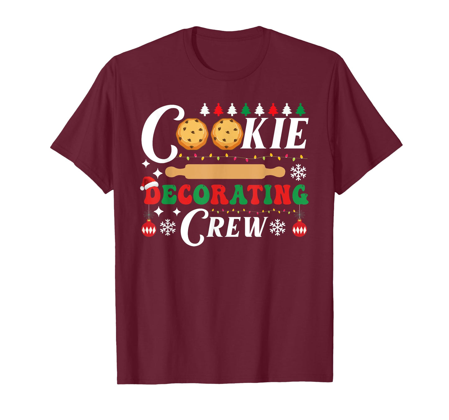 Cookie Decorating Crew Funny Christmas Baking Bakers Pajama T-Shirt