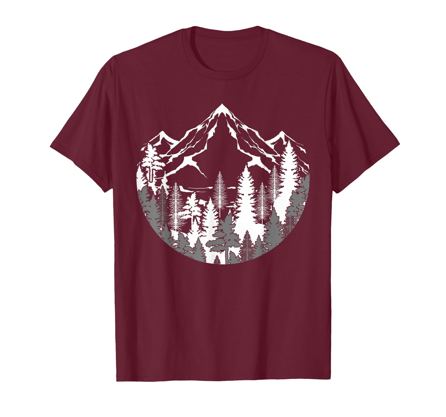 Forest Mountains Outdoor Nature Wildlife Trees Hiking T-Shirt