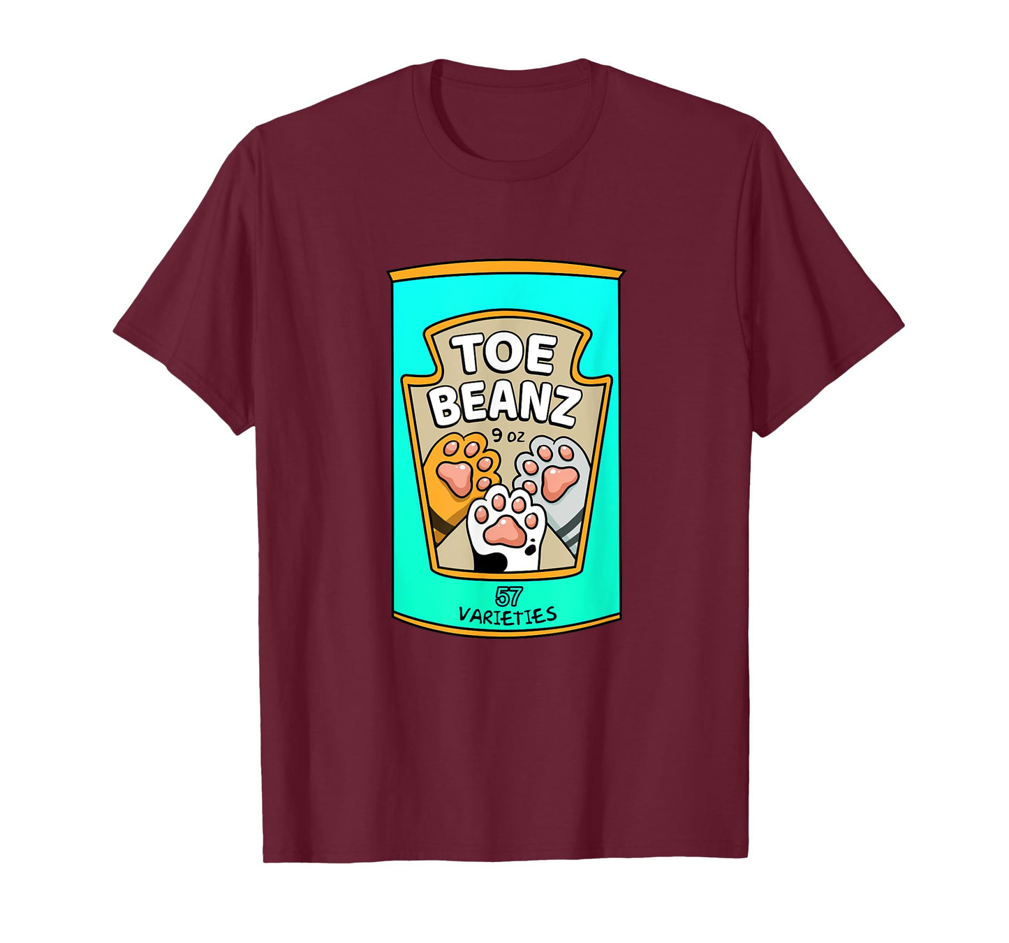 Toe Beanz! Super Cute Cat Paws Beans Funny Cat Lovers T-Shirt