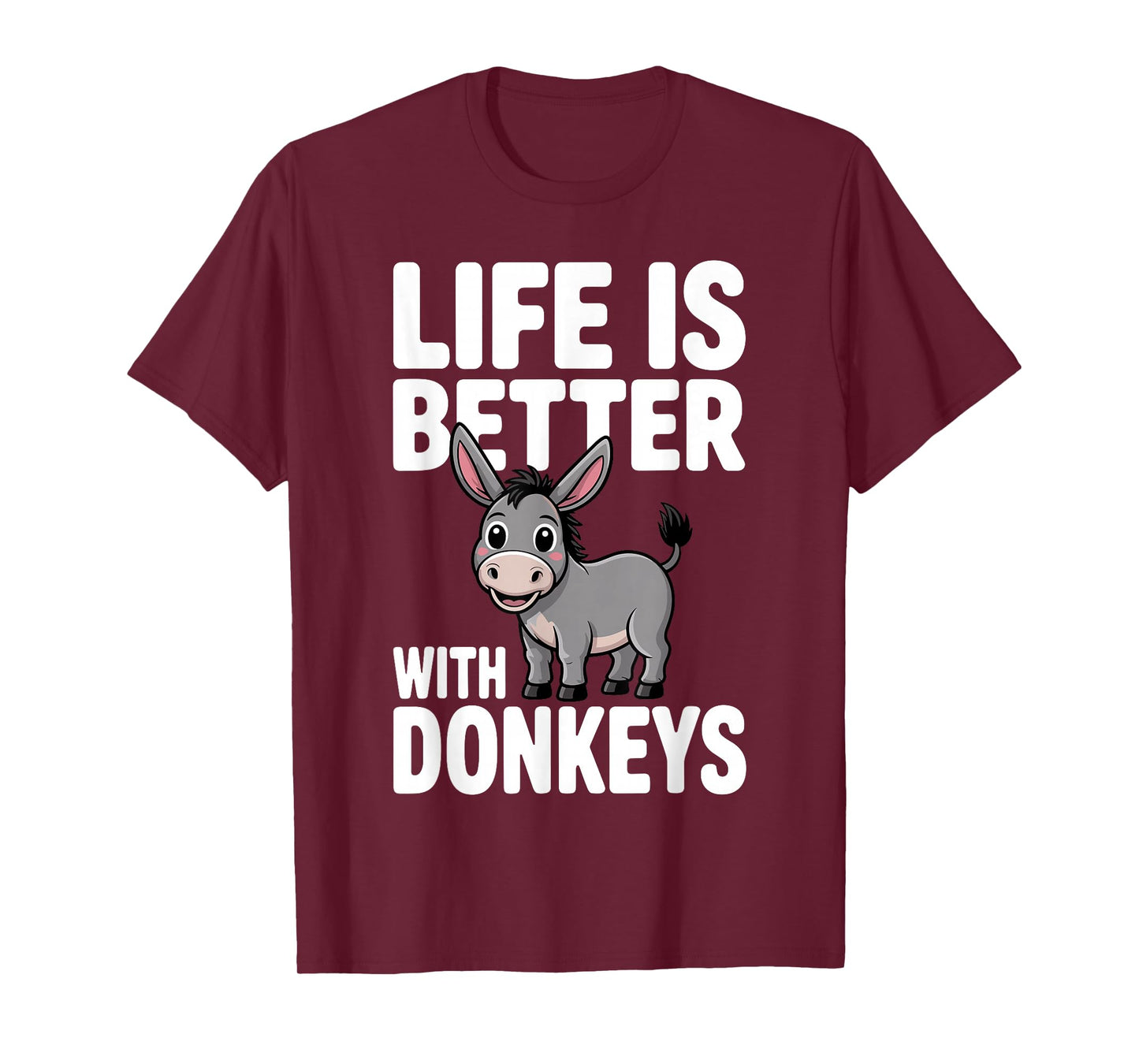 Cute Donkey Design for Men Women Pet Animal Donkey Lovers T-Shirt
