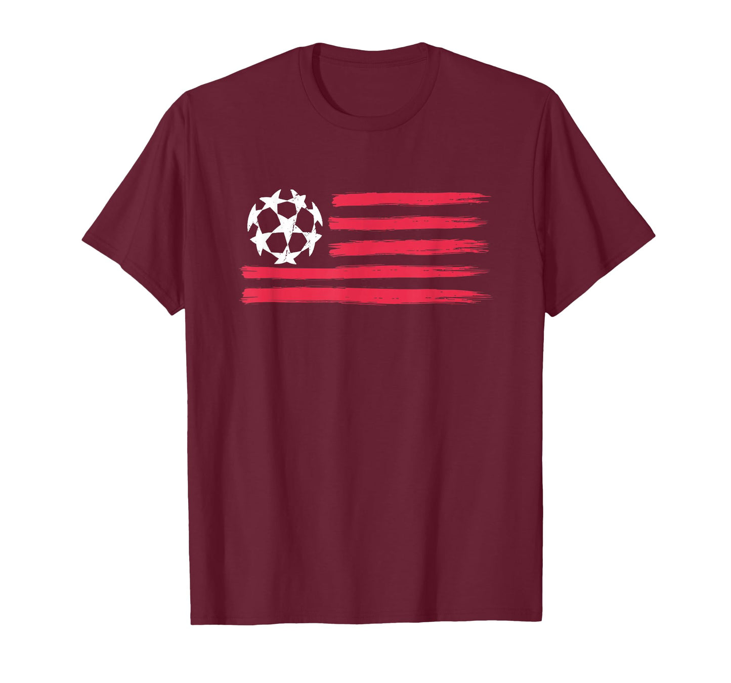 USA Flag Soccer Ball Cool Futbol Equipment Men Women T-Shirt