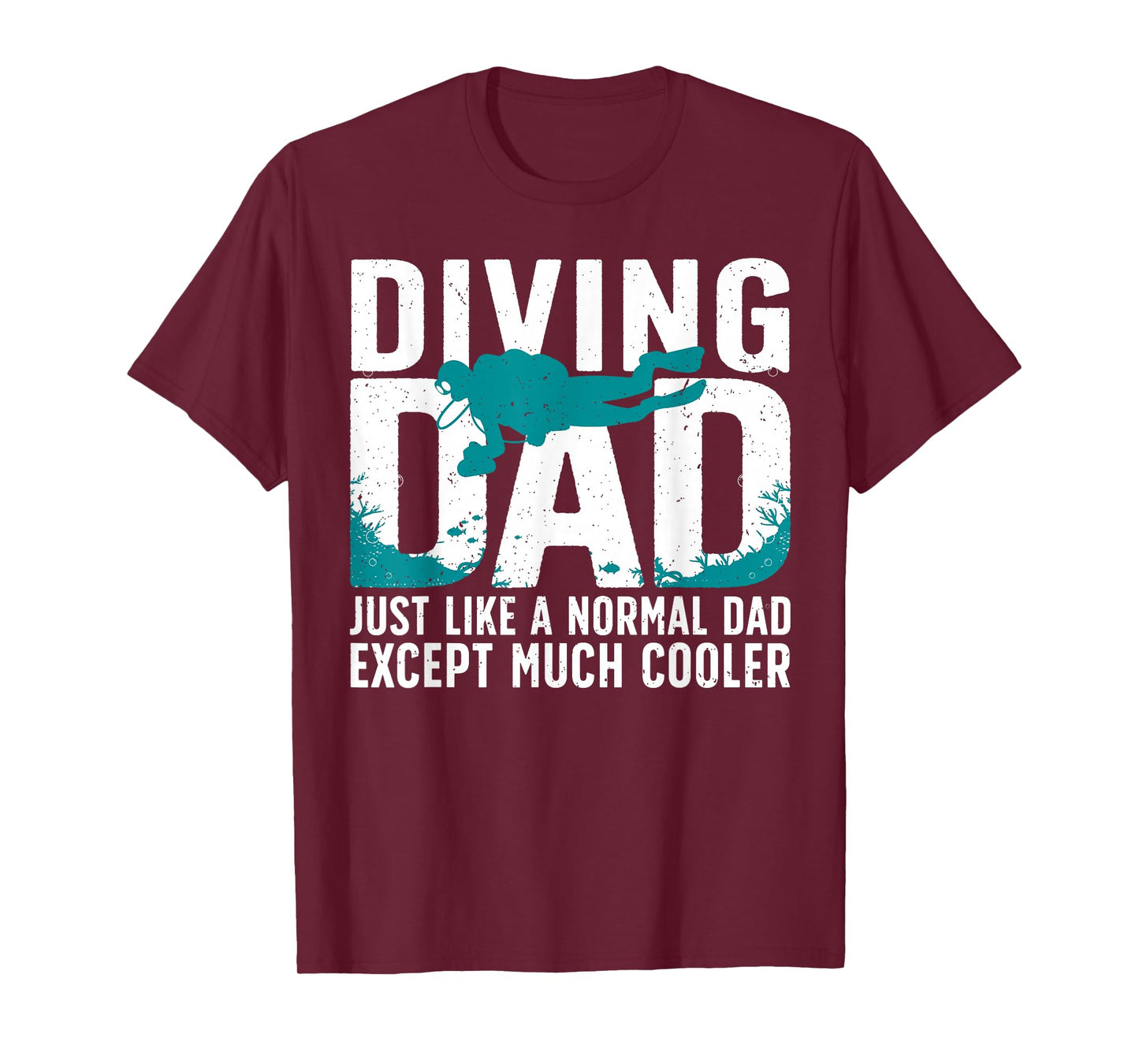 Cool Scuba Diving For Dad Men Ocean Scuba Diver Instructor T-Shirt