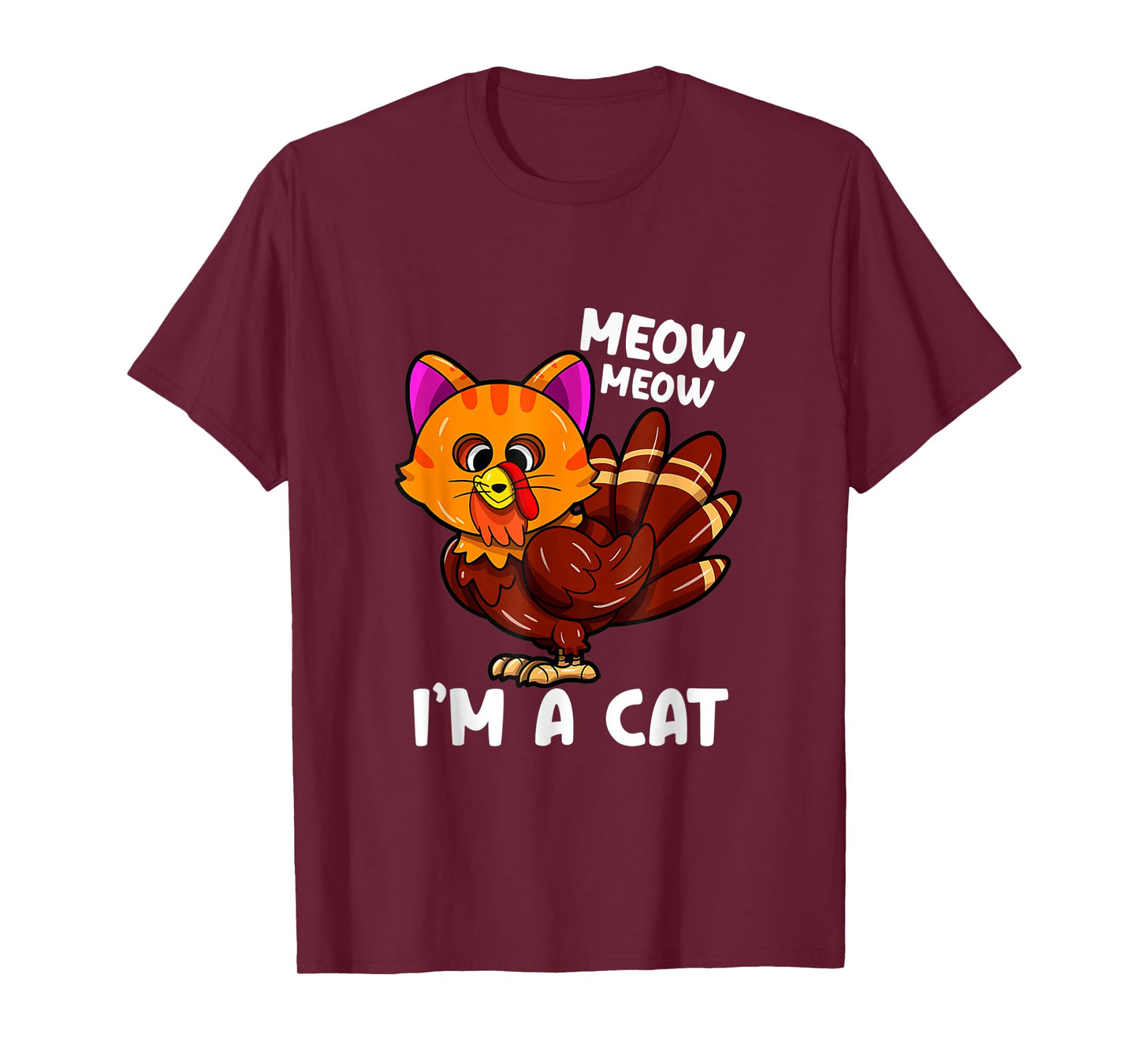 Meow i'm a cat turkey thanksgiving T-Shirt