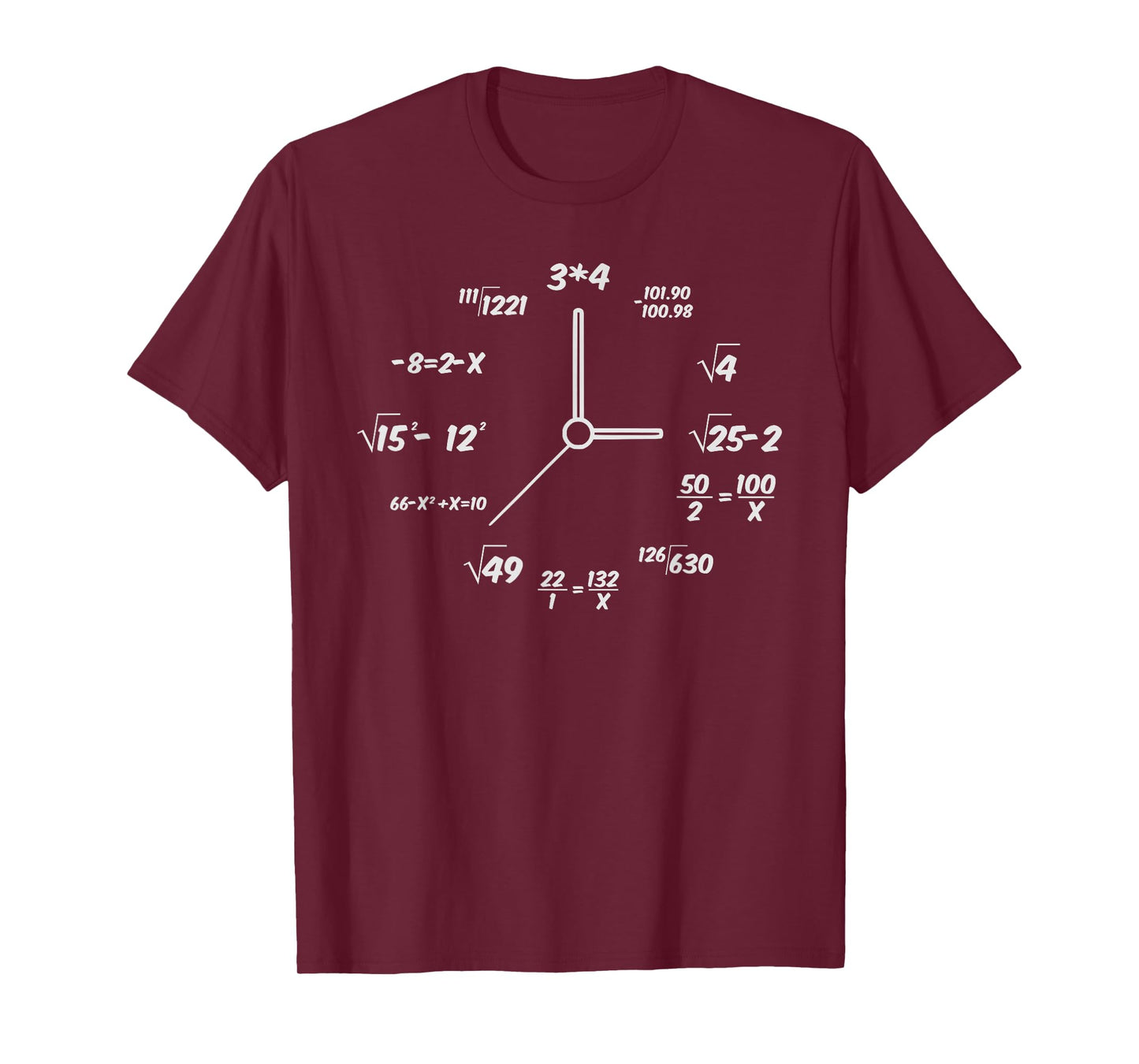 Creative Clock Math Time Men s T-Shirt T-Shirt