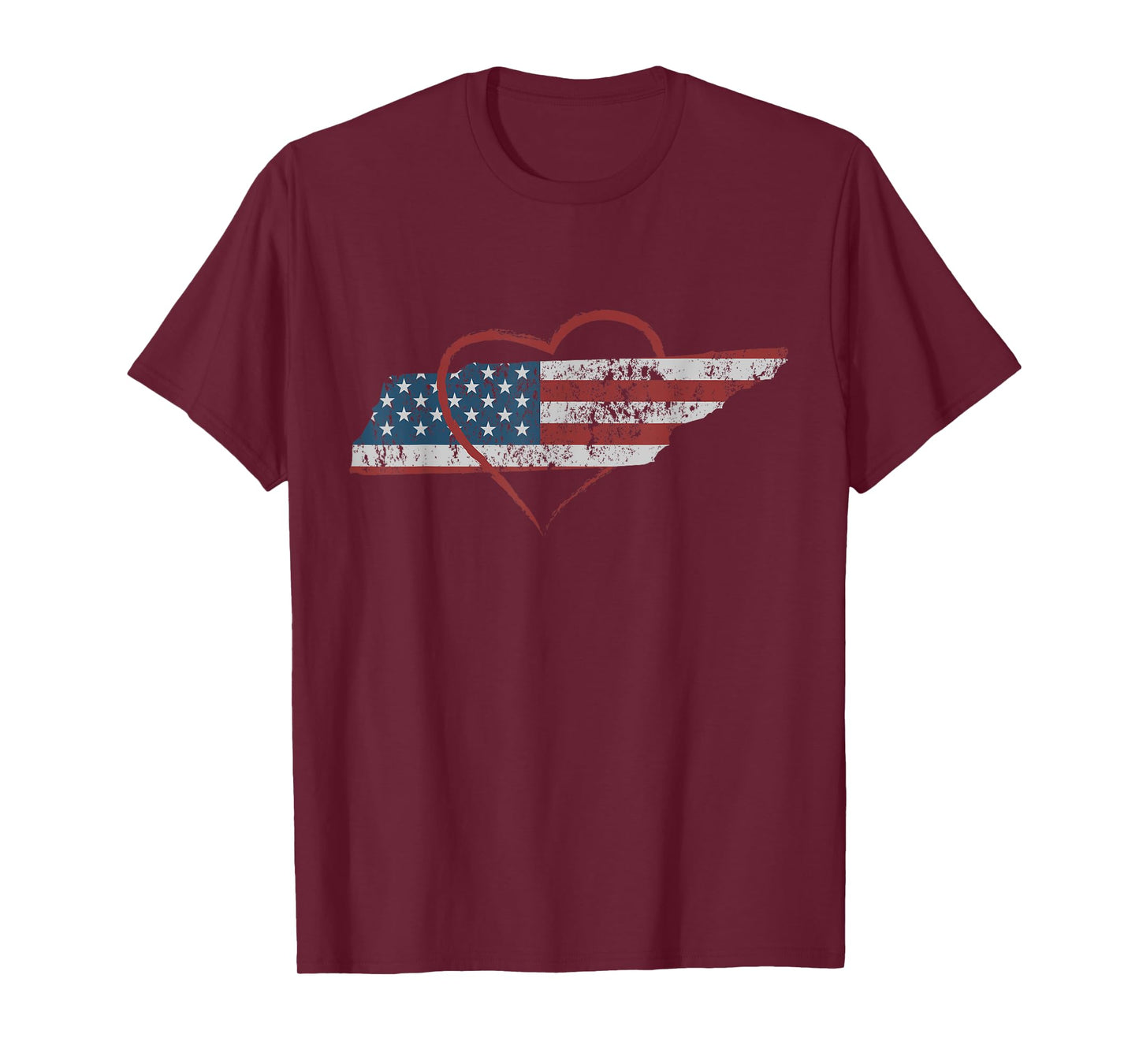 I Love Tennessee TN State Pride Heart Gift T Shirt T-Shirt