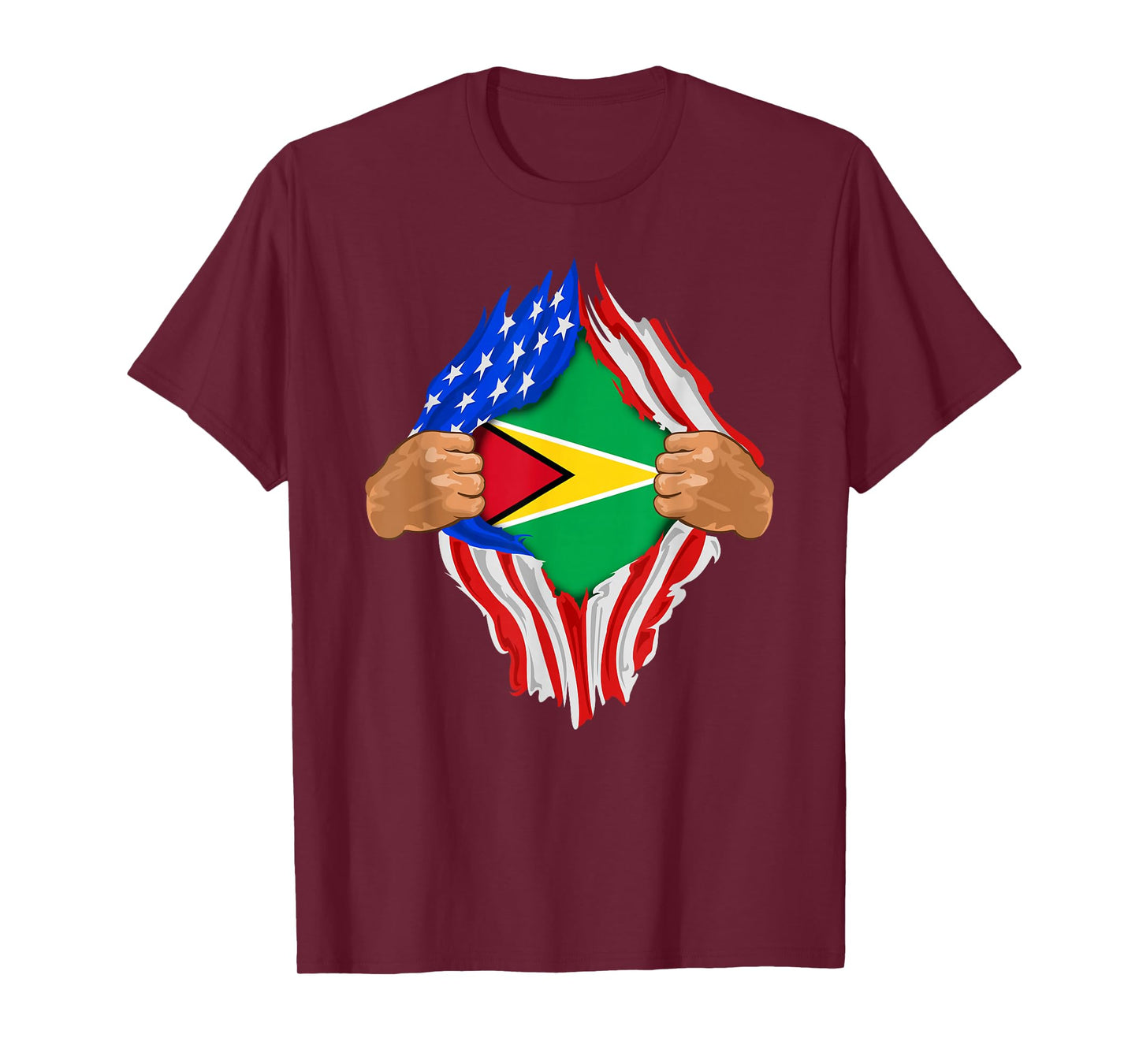 Guyanese Blood Inside Me T-Shirt | Guyana Flag Gift T-Shirt