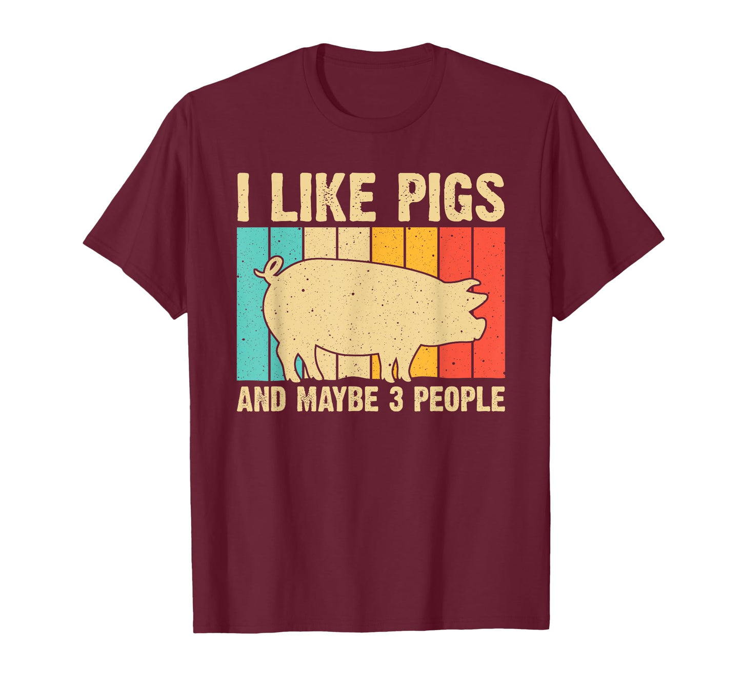 Funny Pig For Men Women Farm Animal Swine Vintage Pig Lovers T-Shirt