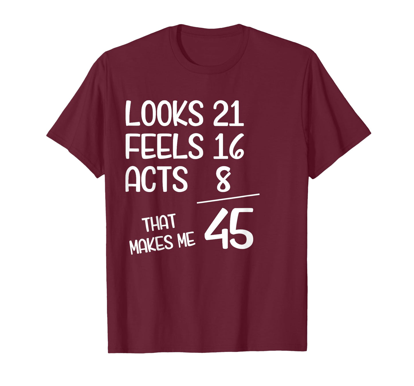 Funny 45 Year Old 45th Birthday Born in 1980 T-Shirt
