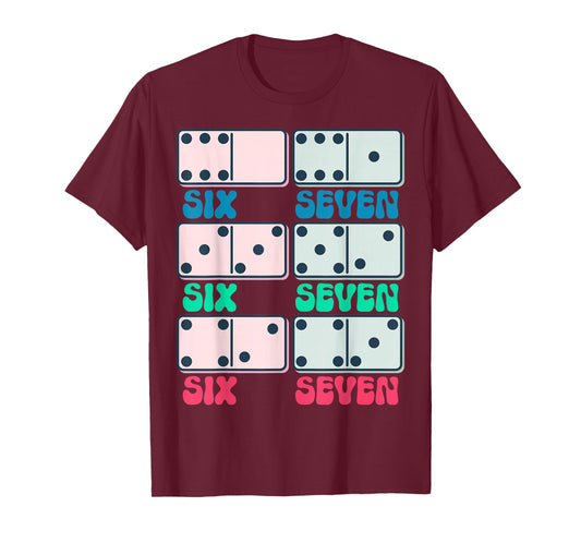 67 Counting Dominos Blocks Mathematics Teacher Vintage 67th T-Shirt