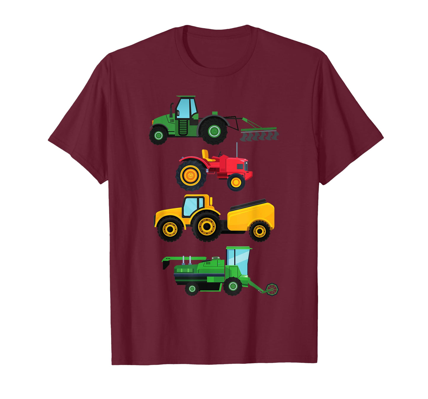 4 Tractors & Agricultural Machinery Combine Harvesters Boys Gift T-Shirt