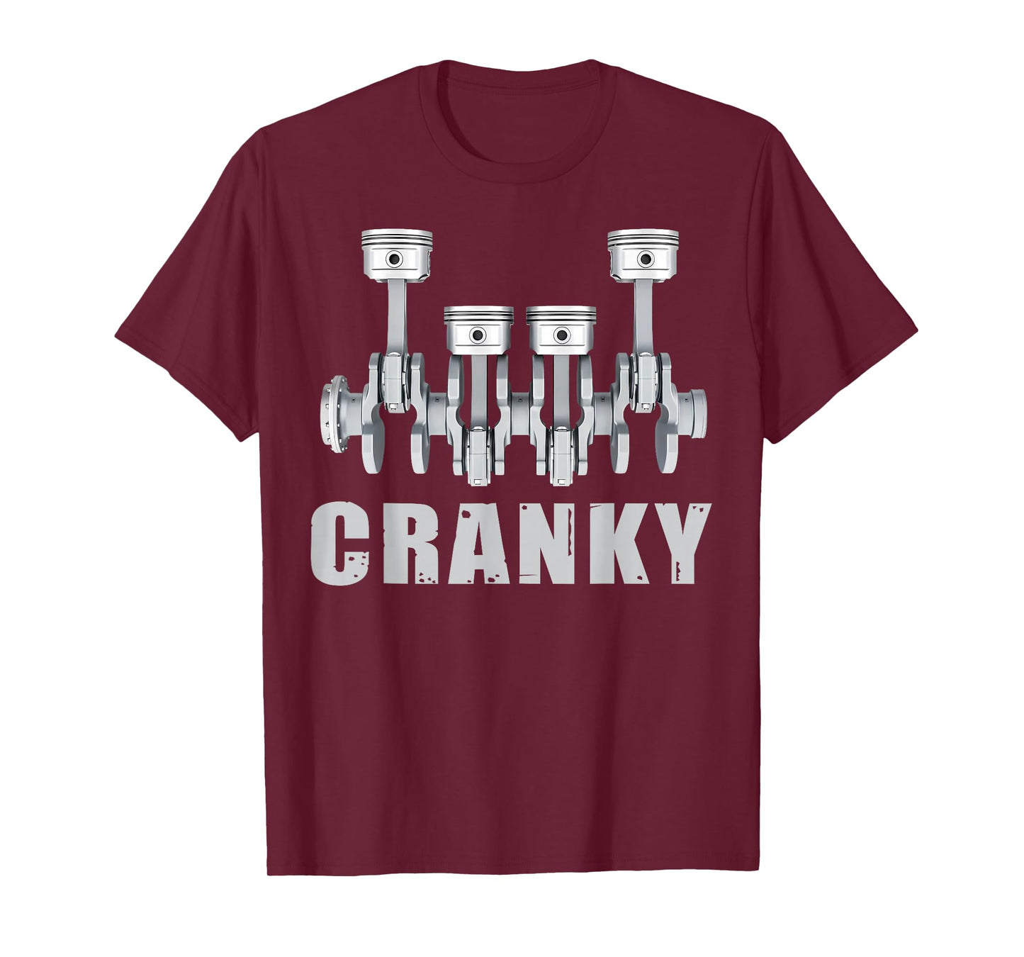 Cranky Car Engine Crankshaft Cars Lover Mechanics Father Day T-Shirt