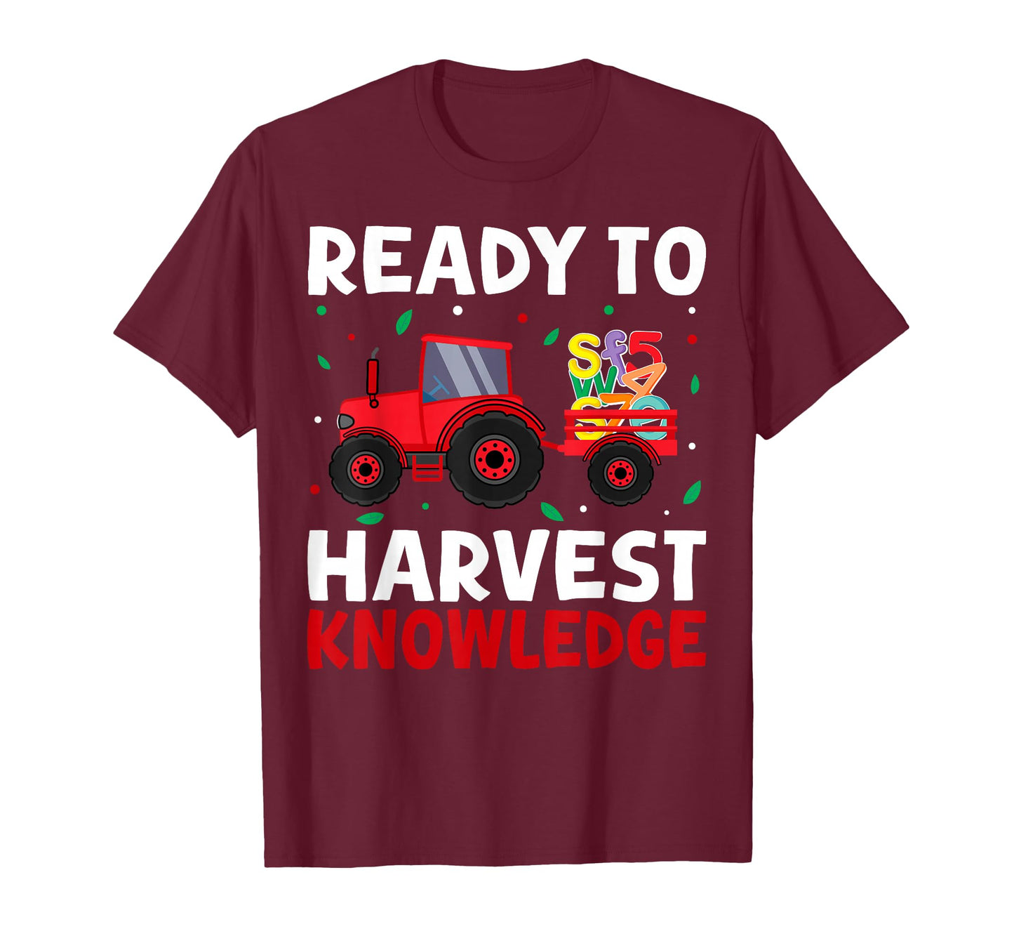 Back to School Teacher Farming Tractor Farmer Kids 100th Day T-Shirt