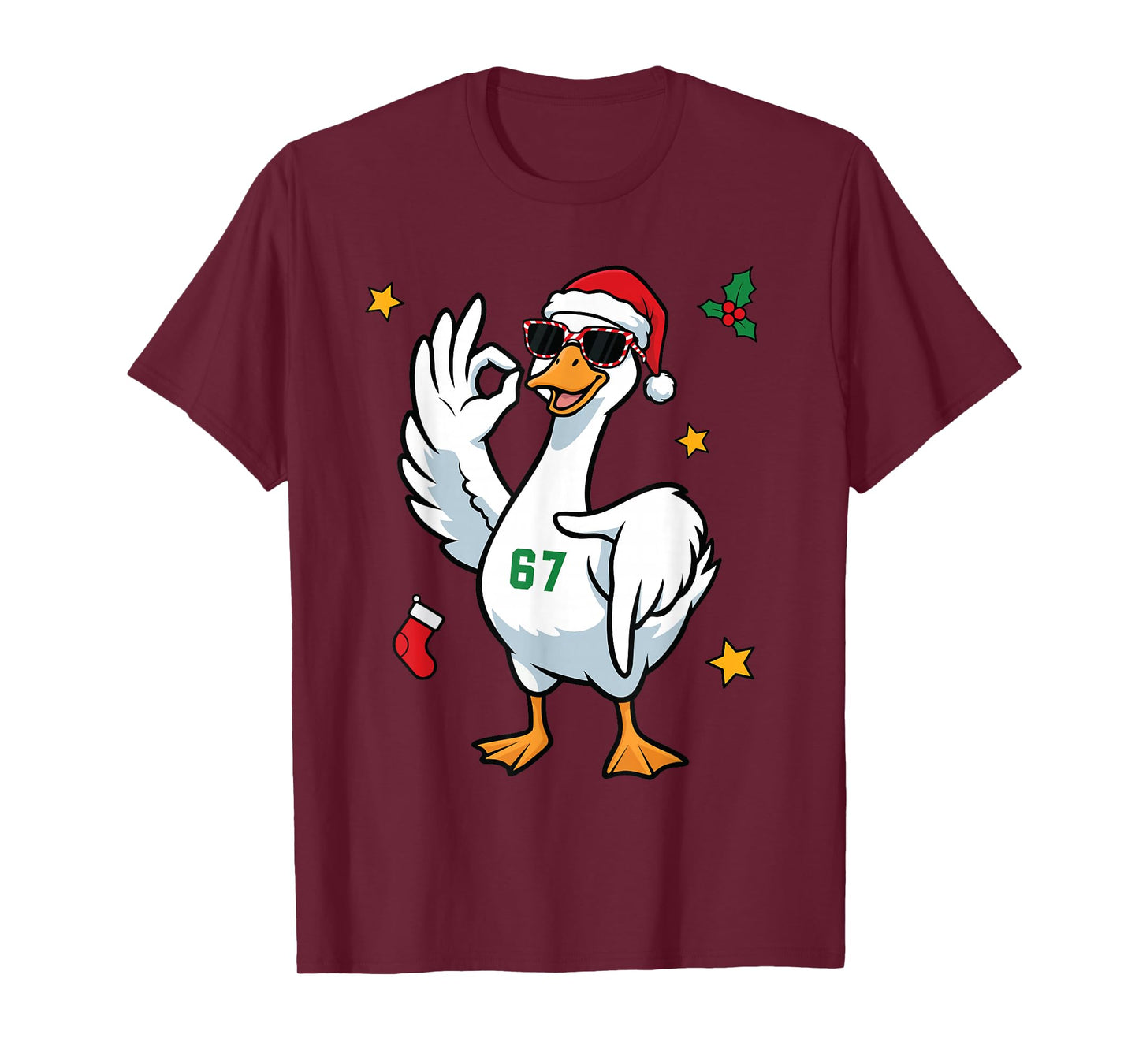 67 Meme Silly Goose 6 7 Funny Six Seven Christmas Boys Girls T-Shirt