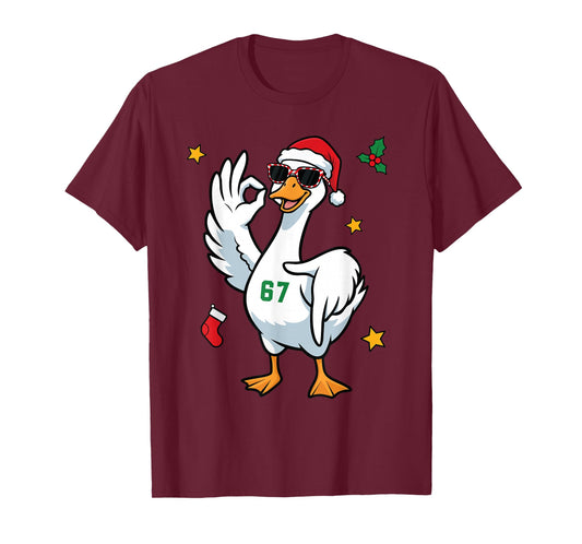 67 Meme Silly Goose 6 7 Funny Six Seven Christmas Boys Girls T-Shirt