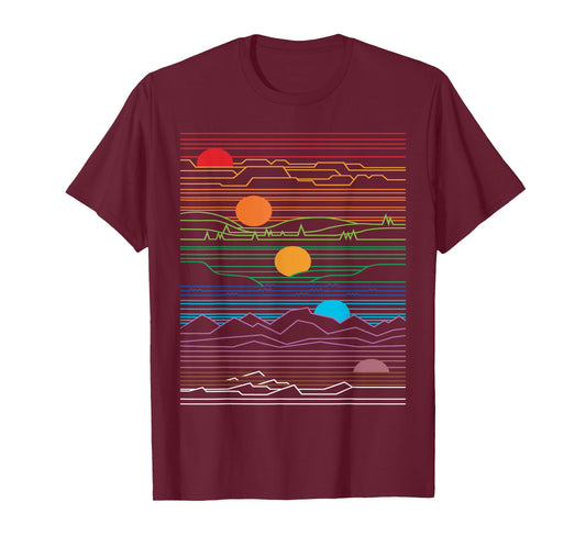 EDM Techno Sun Moon Design Dance Rave Music Festival T-Shirt