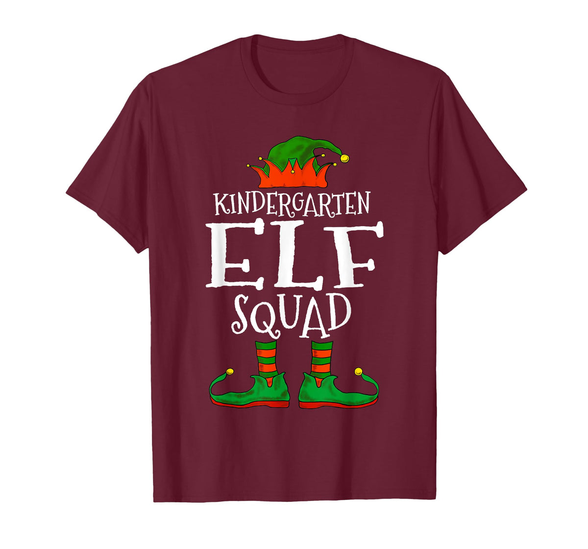 Kindergarten Elf Squad Teacher Student Christmas Gift Men Women Kids T-Shirt