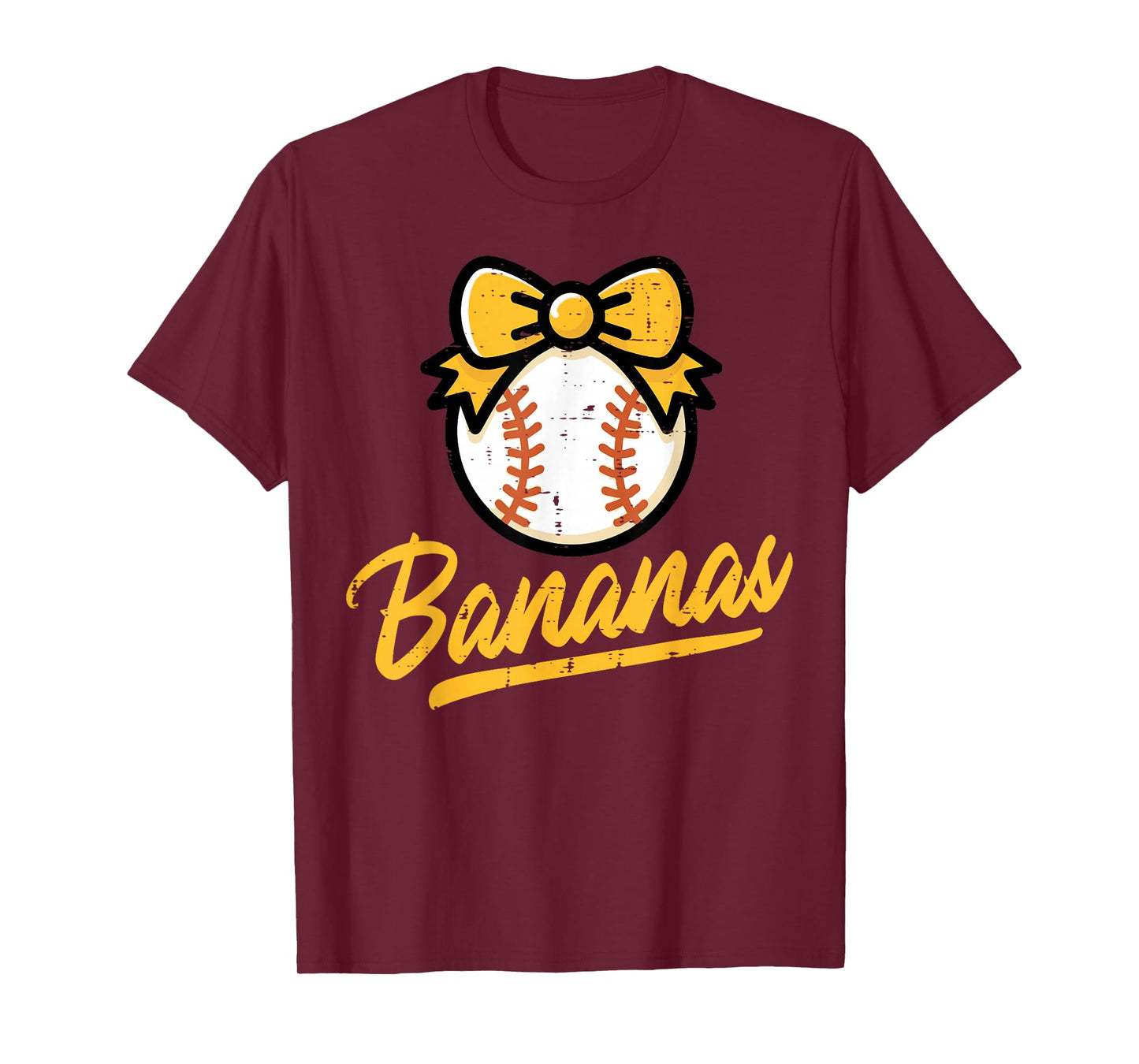 Banana Coquette Bow Cute Girls Kids Women T-Shirt