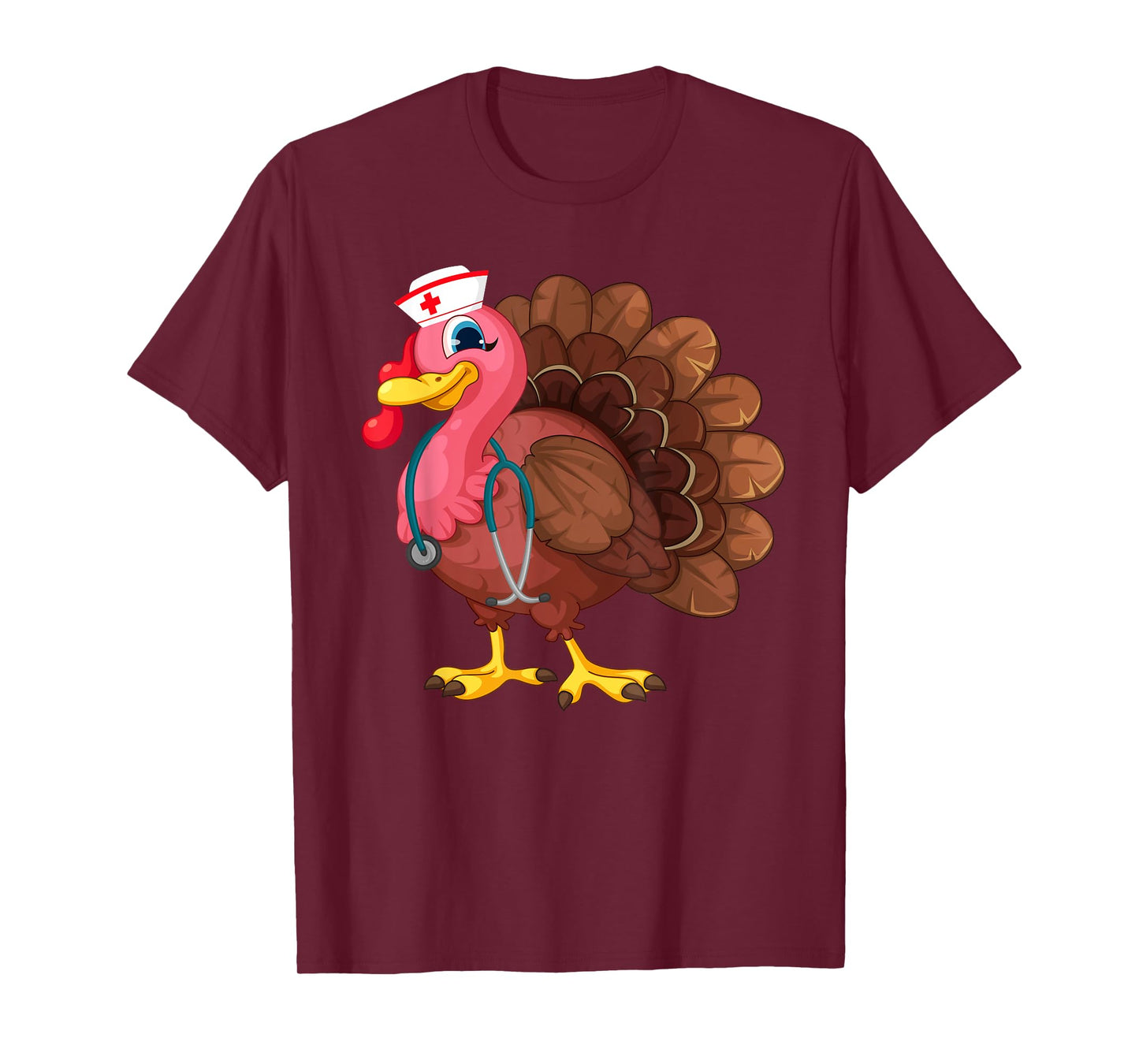 Cute Nurse Gifts Turkey Funny Thanksgiving Doctor Nursung T-Shirt
