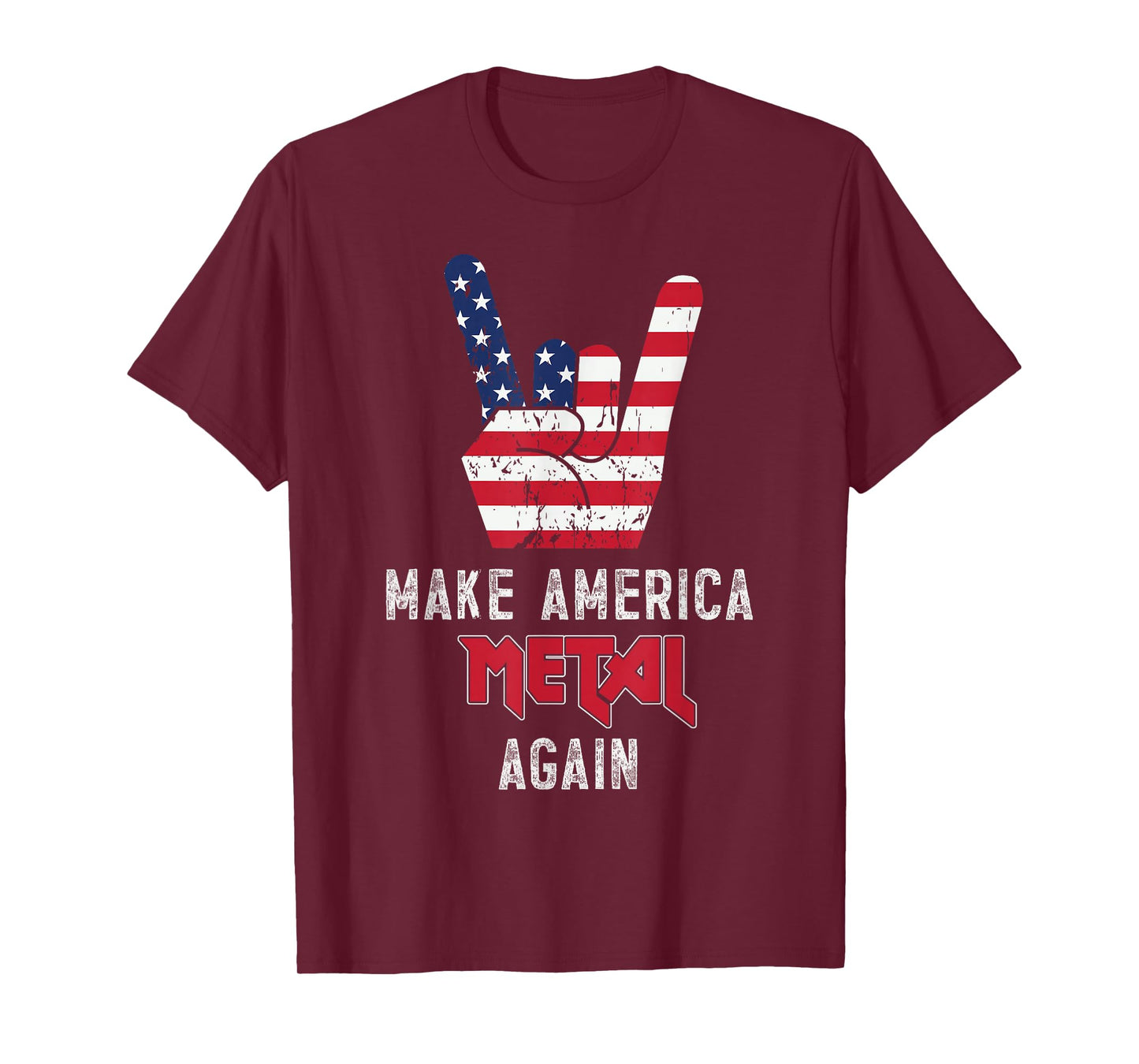Heavy Metal Rock Music USA Make America Metal Again T-Shirt