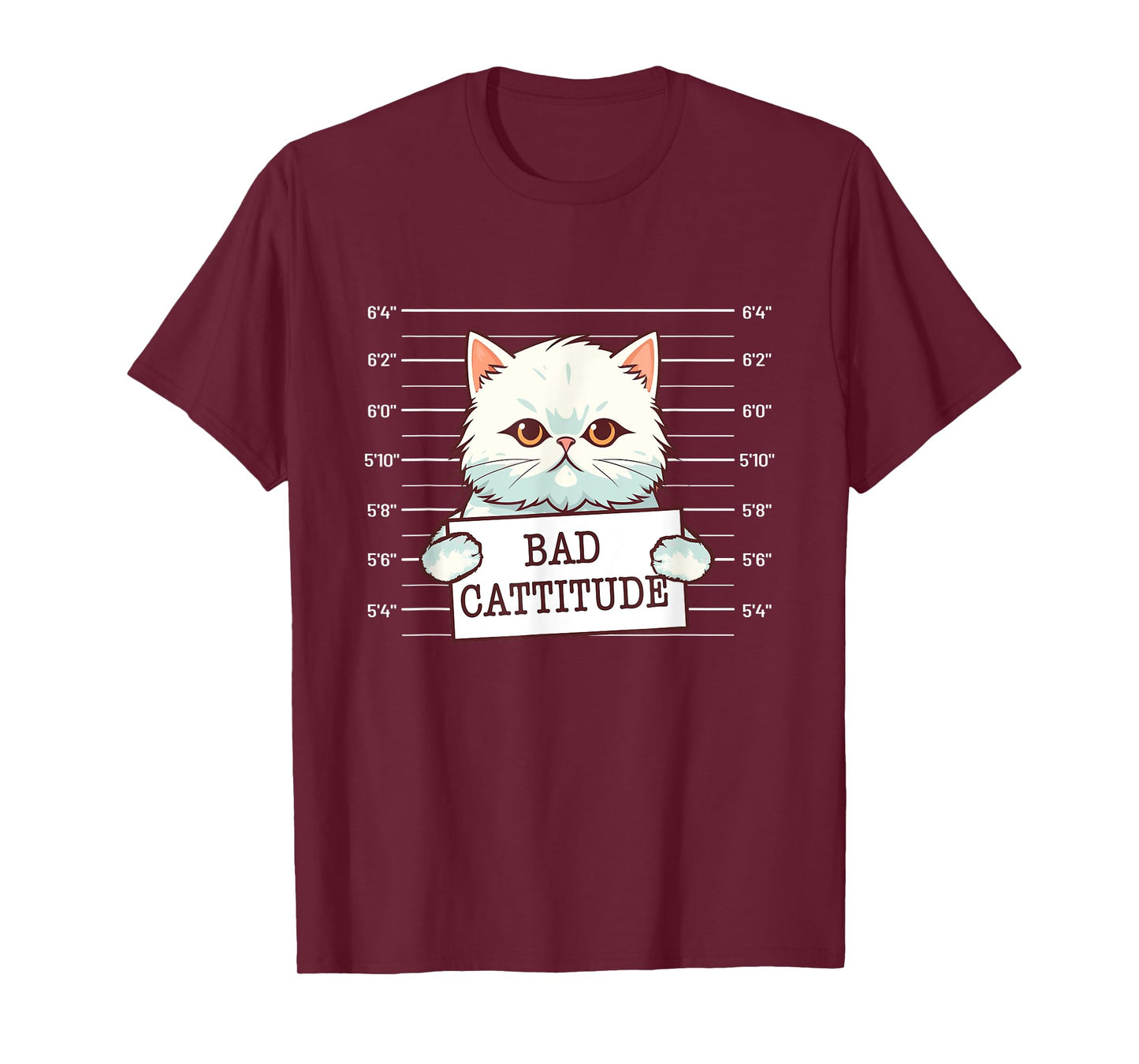 Bad Cattitude - Cat Lover Kitten Owner Kitty T-Shirt for Men Women Girls Kids