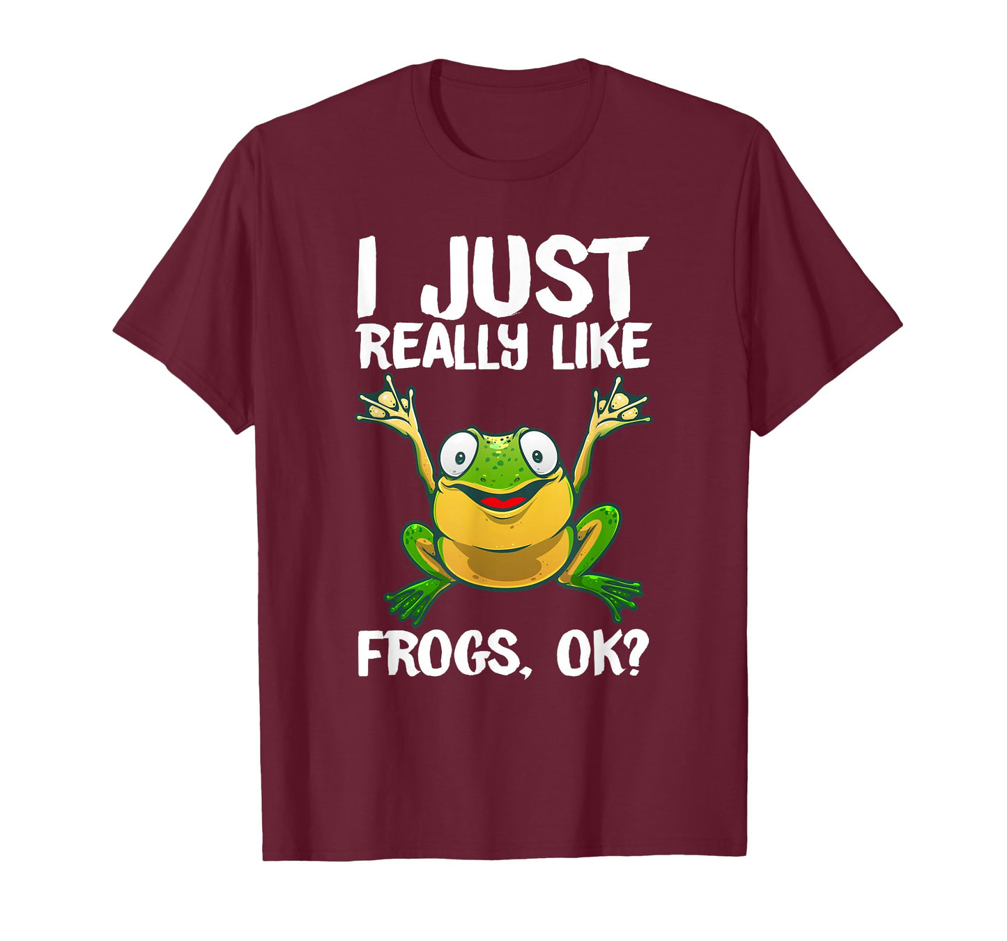 Funny Frog Gift for Kids Men Women Cool Tadpole Frog Lover T-Shirt Small