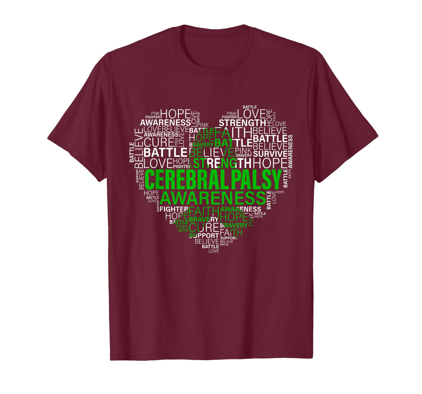 Cerebral Palsy Awareness Hope Support Strong Warrior T-Shirt