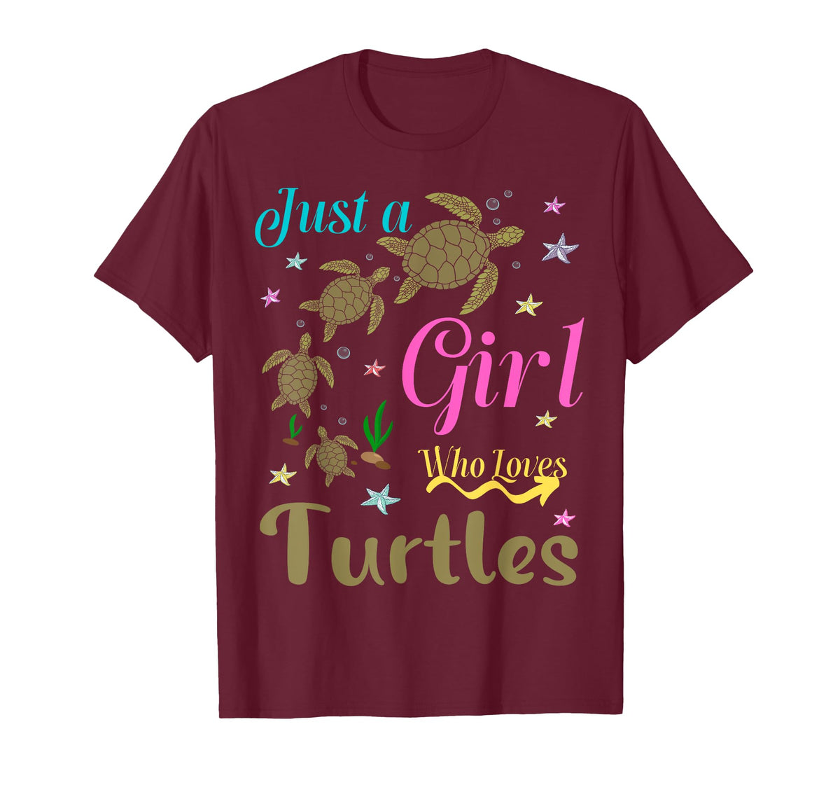 Turtles Squad For Girl Turtle Sea Reptile Pyjamas For Girls T-Shirt