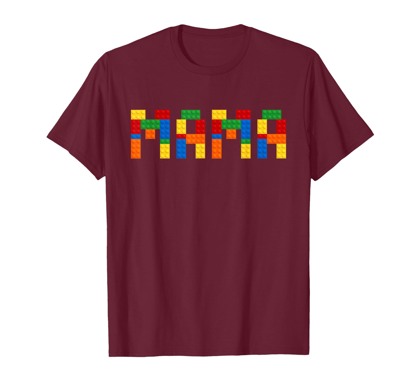 Mama Building Blocks Mom Of The Birthday Boy Bricks T-Shirt
