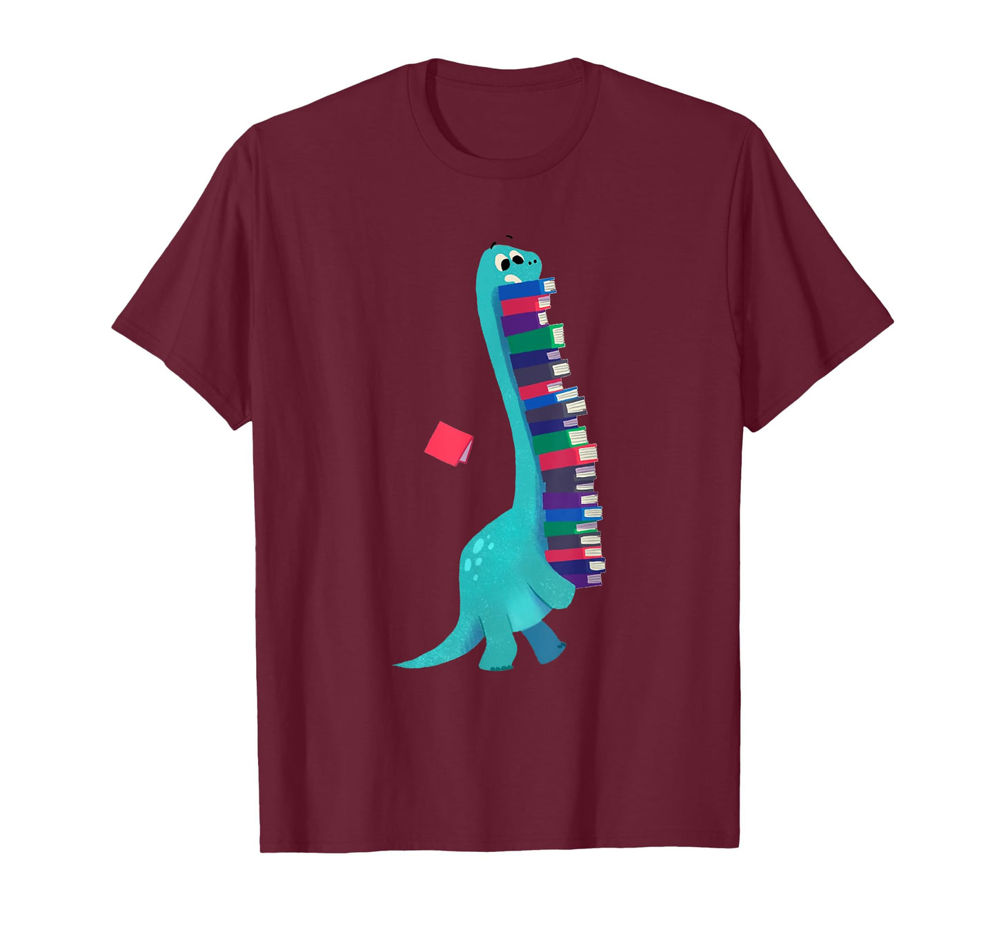 Cute Dinosaur Book Reading T-Shirt