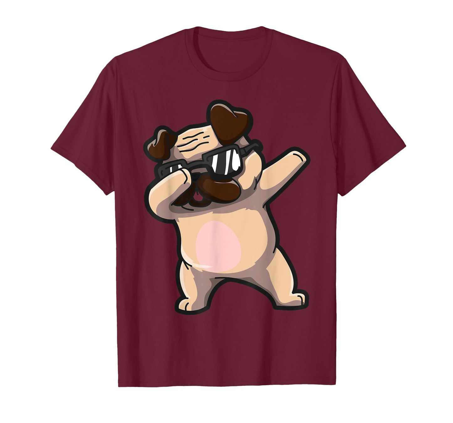 Dabbing Pug Lover Owner Funny Pet T-Shirt