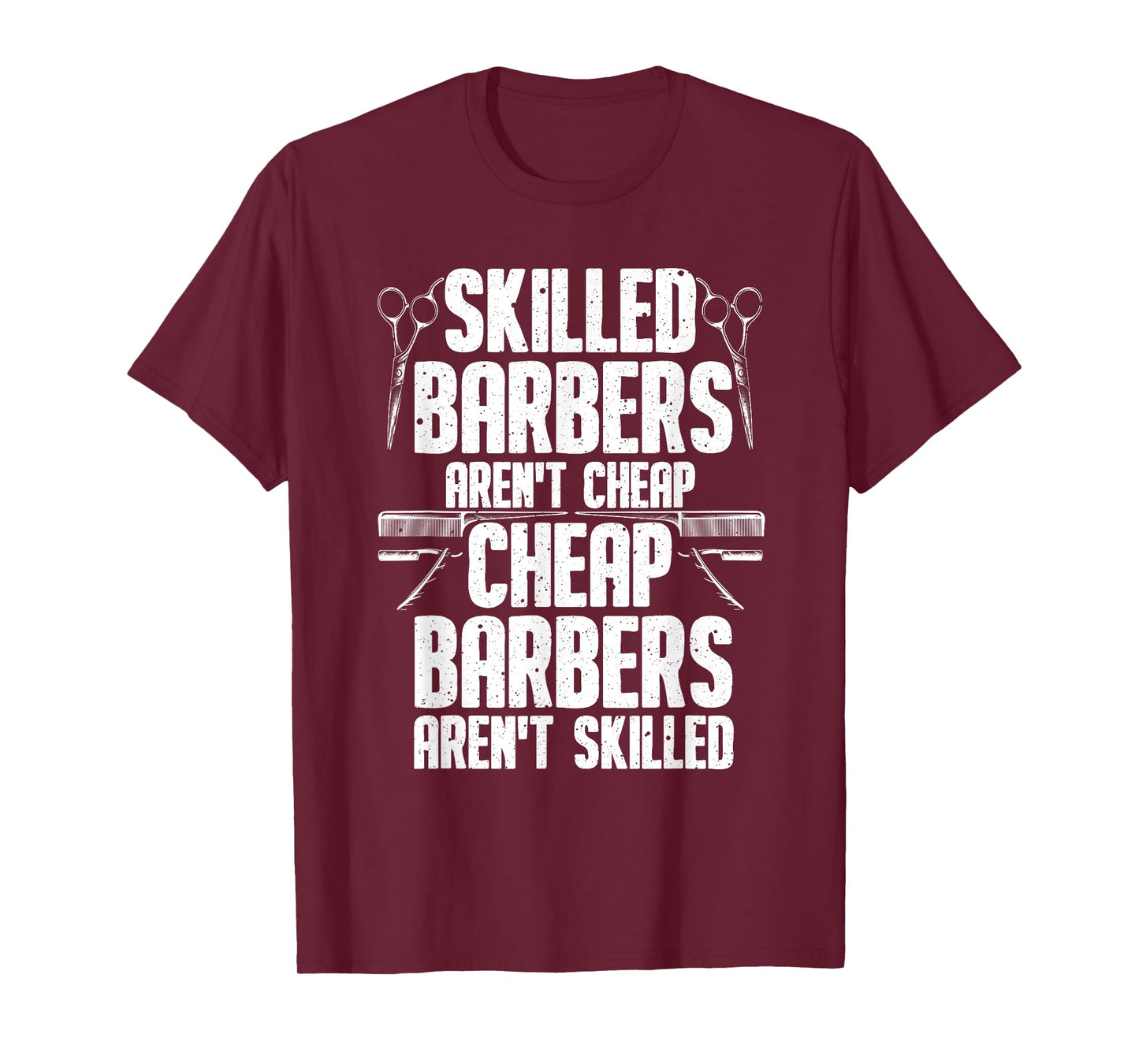 Barber Designs For Men Dad Funny Hairdressing Hair Stylists T-Shirt