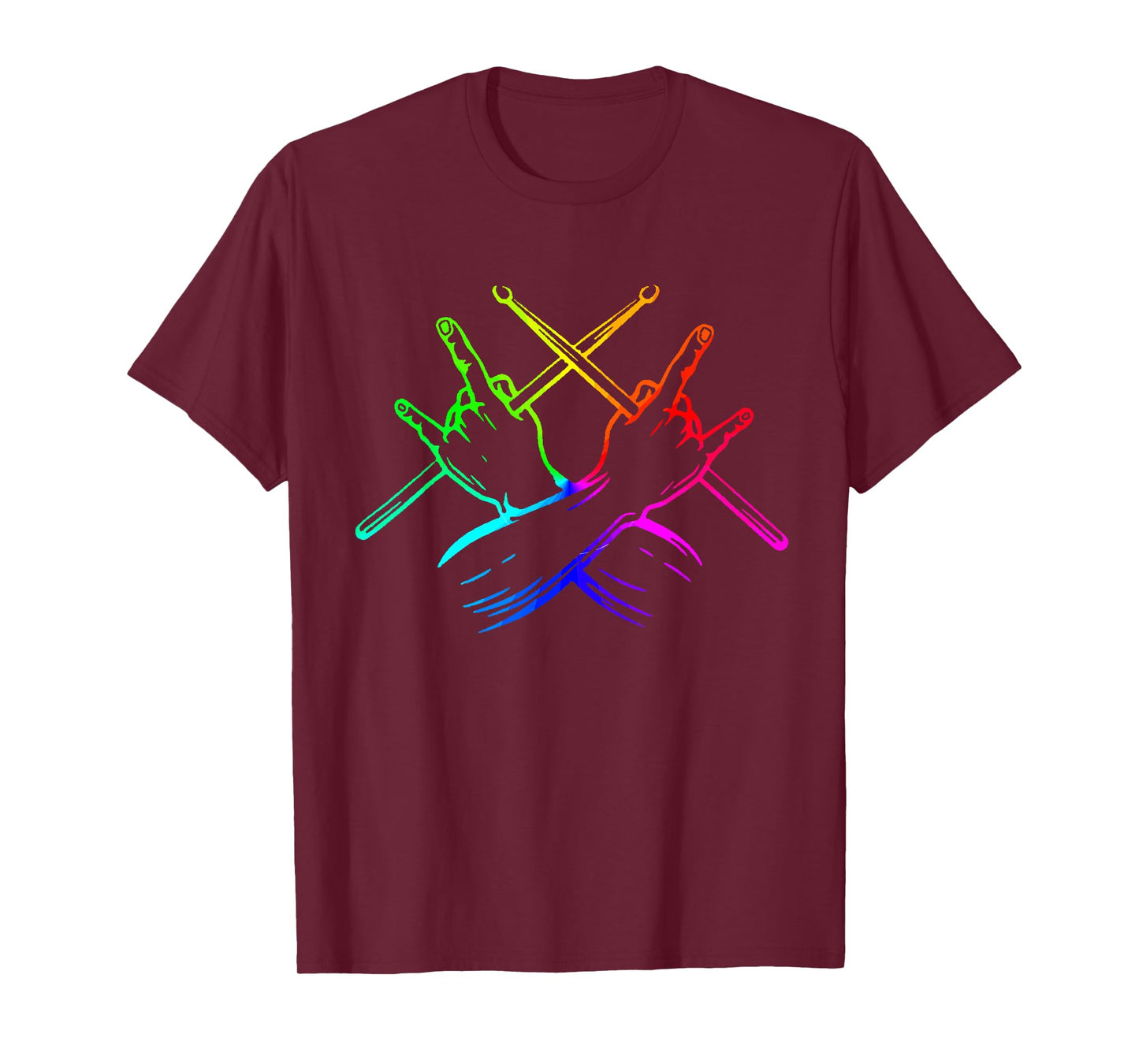 Drummer Tshirts For Men Boys Drumming Band Rock 'n' Roll T-Shirt