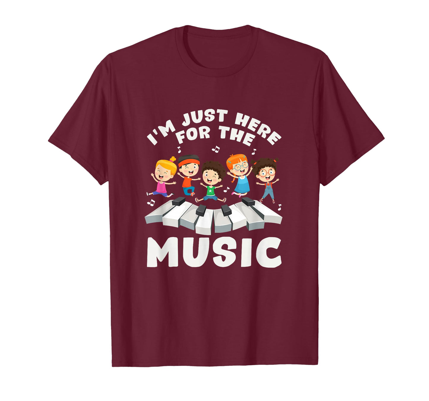 Back To School Teacher Im Just Here For The Music T-Shirt
