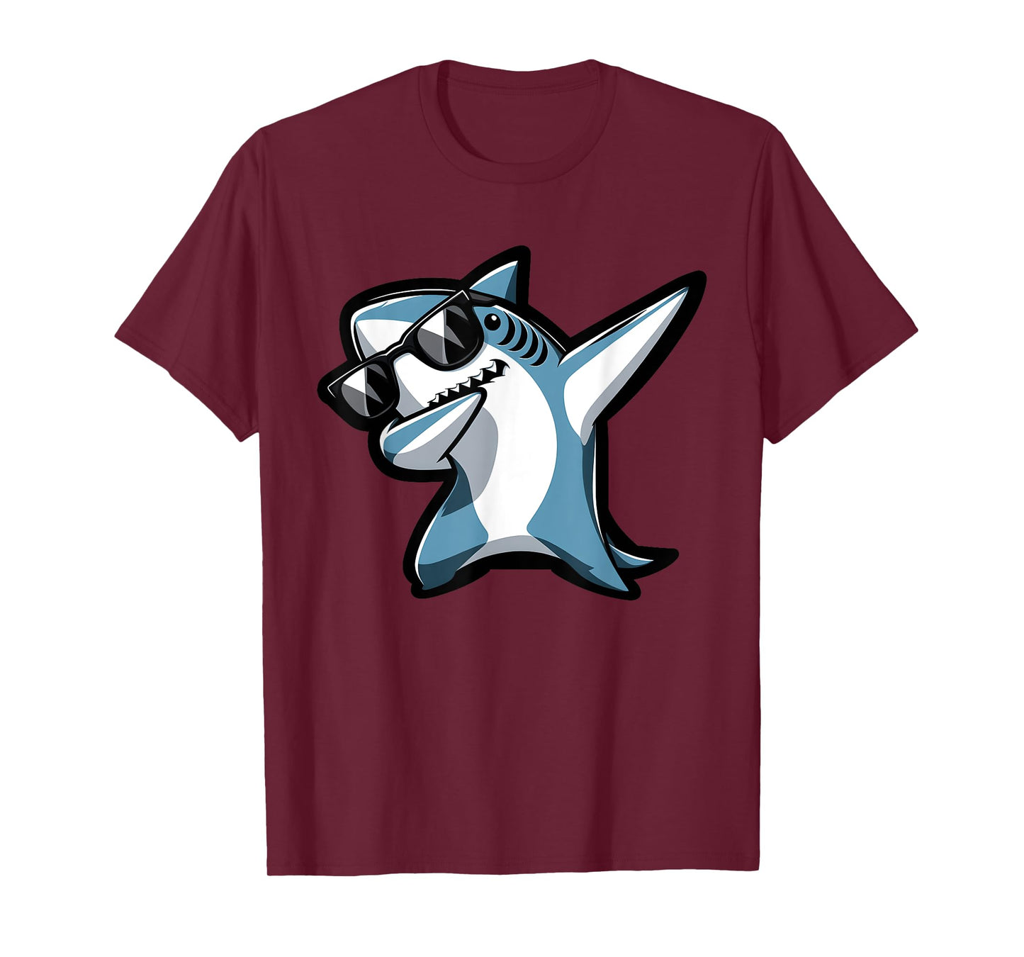 Cool Dabbing Shark Sunglasses Sea Animal Birthday Parties T-Shirt