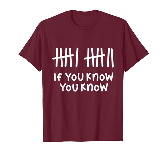 6 7 Funny If You Know You Know Tally Marks Six Seven Meme T-Shirt