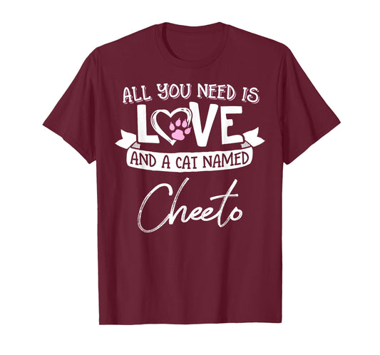 Cute Cat Named Cheeto Shirt for Women and Girls T-Shirt