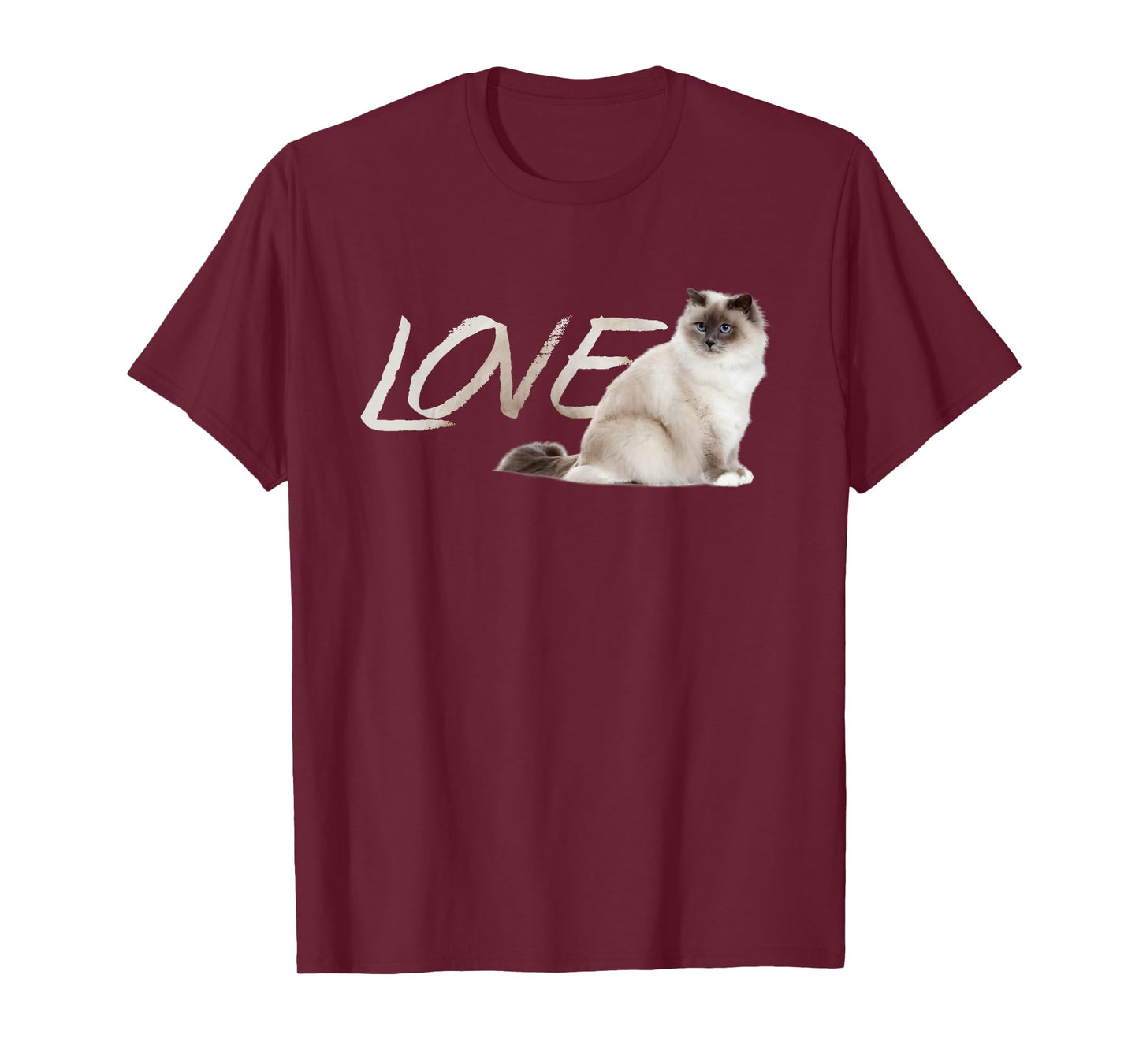 Himalayan Birman Ragdoll Snowshoe LOVE Kitten T-shirt T-Shirt