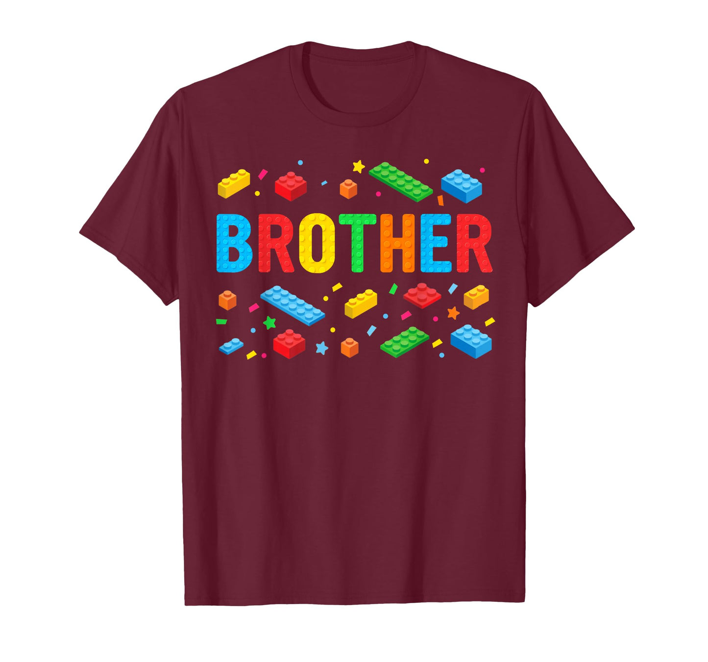 Brother Master Builder Building Bricks Blocks Family Big Bro T-Shirt