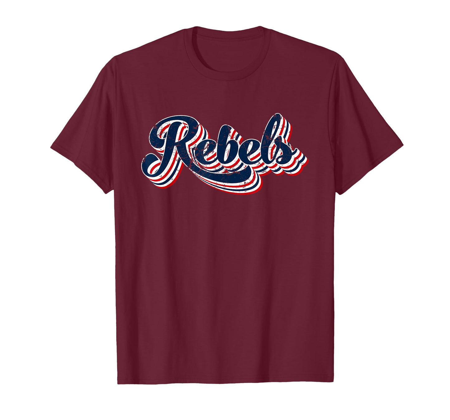 Rebels Patriotic USA America Proud 4th of July Retro Graphic T-Shirt