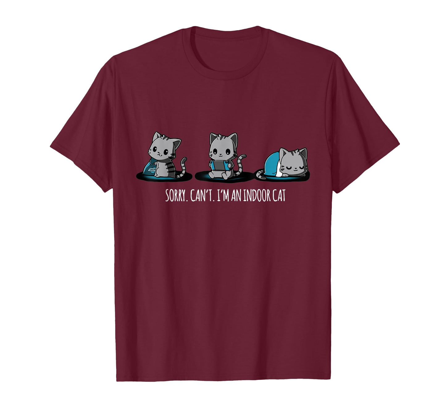 Sorry I Can't I'm An Indoor Cat Kitty Lover T-Shirt