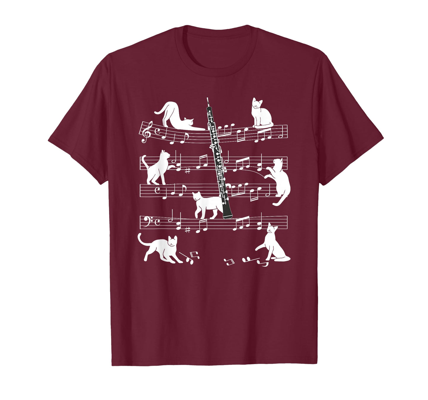 Oboist Cats for Cat loving Oboe player T-Shirt